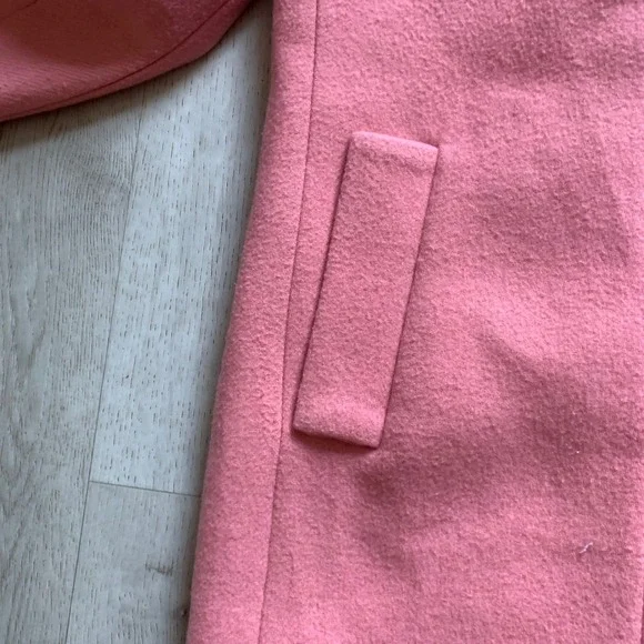 J. Crew Mercantile Women's  Pink Soft Pea‎ Coat - Picture 6 of 11